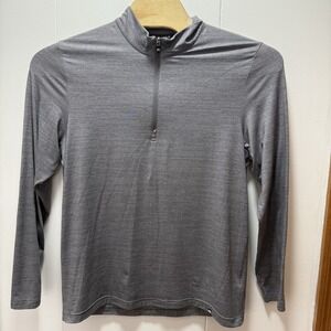 Travis Mathew Sweater Mens Size Large Gray Quarter‎ Zip Golf Pullover